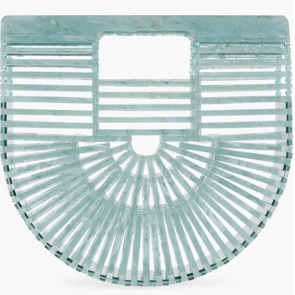 NWT Cult Gaia Acrylic Ark Mini Tote Bag - Picture 3 of 6